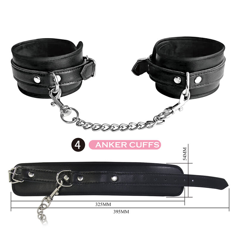 Pretty Love Kit BDSM bondage 8 pezzi nero