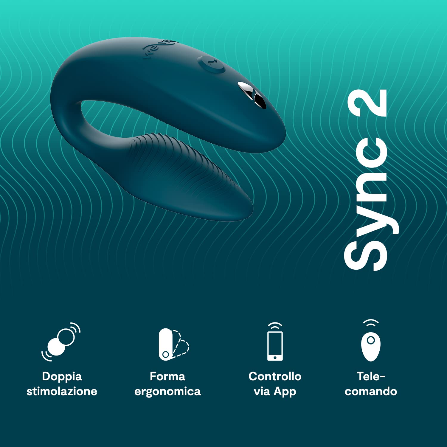We-Vibe Sync 2 vibratore di coppia verde con app
