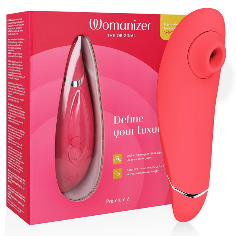Womanizer Premium 2 stimolatore clitoride lampone 14 livelli