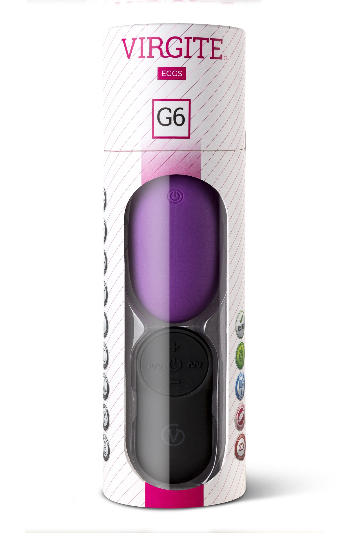 Virgite Love Hit G6 uovo vibrante viola ricaricabile telecomando