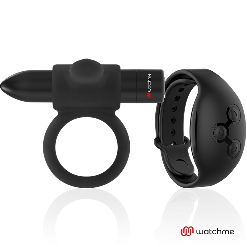 CameronME Black&Silver anello vibrante con orologio
