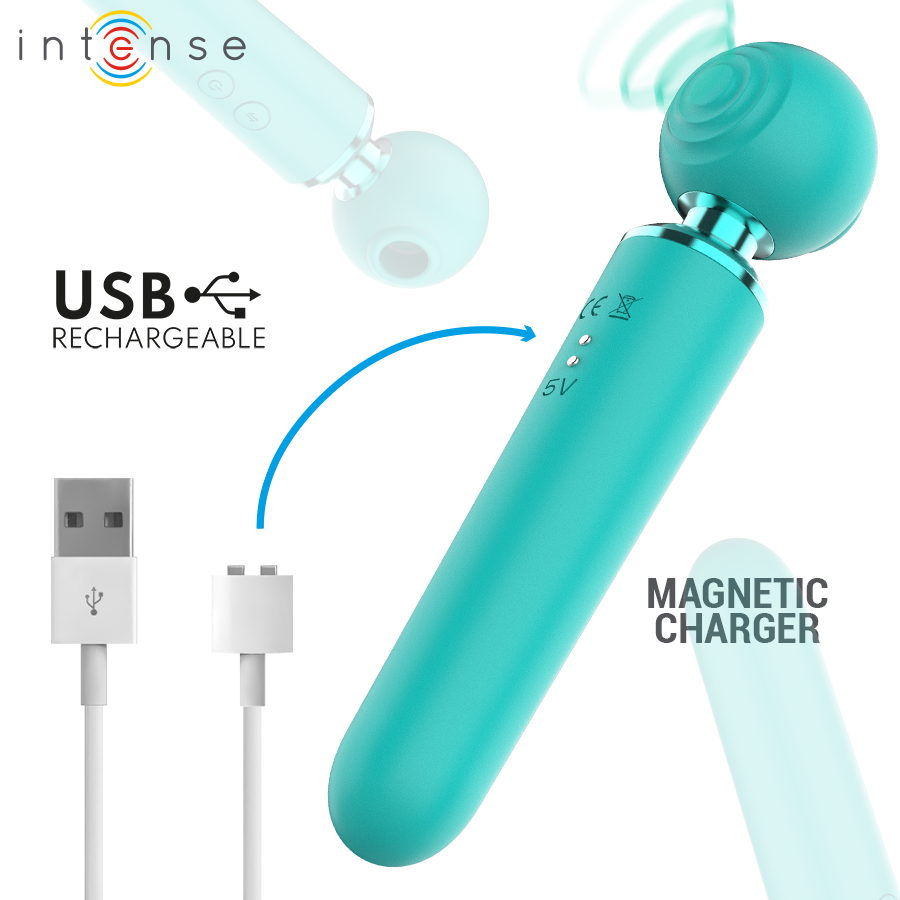 Hamby Intense vibratore succhiatore turchese 3 in 1