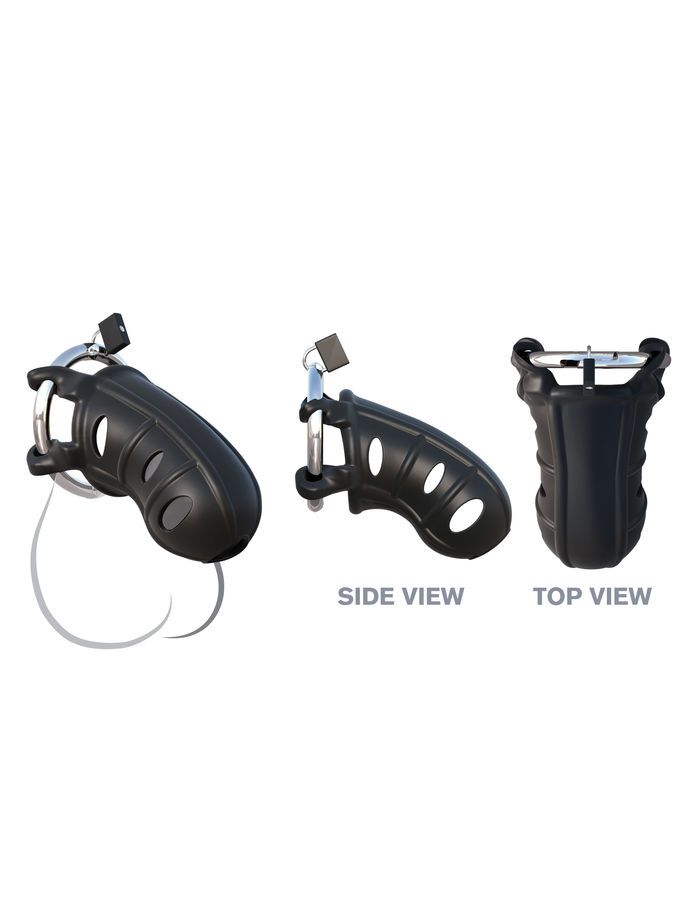 Pipedream Hardcore Silicone Cock Blocker gabbia nera