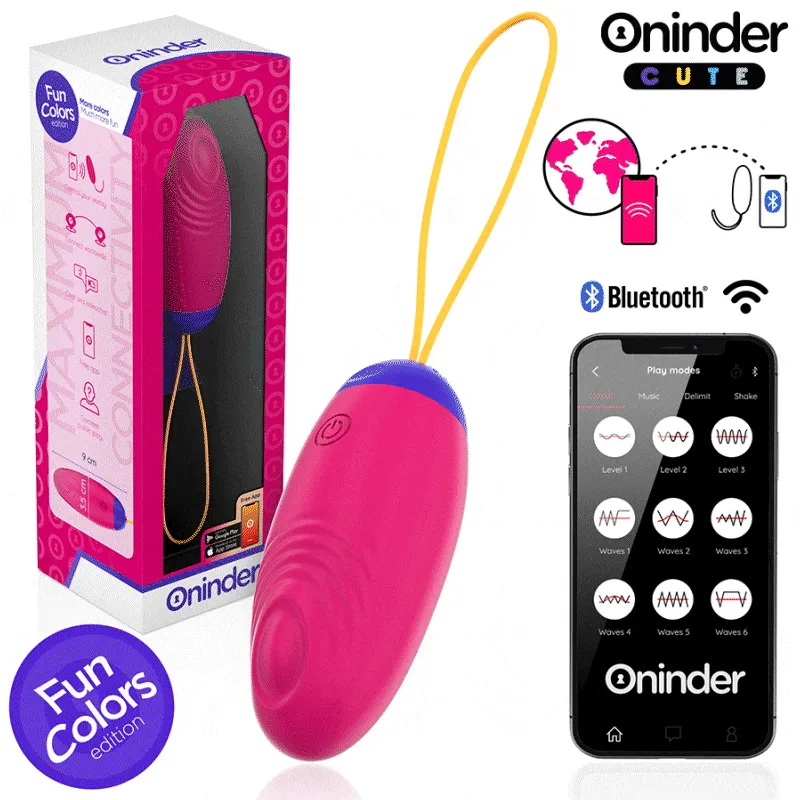 Oninder Cute ovetto vibrante con app silenzioso