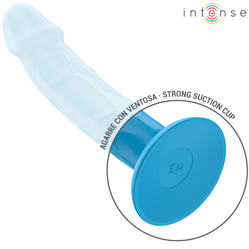 Intense Phoebe Blu vibratore 17 cm silicone morbido