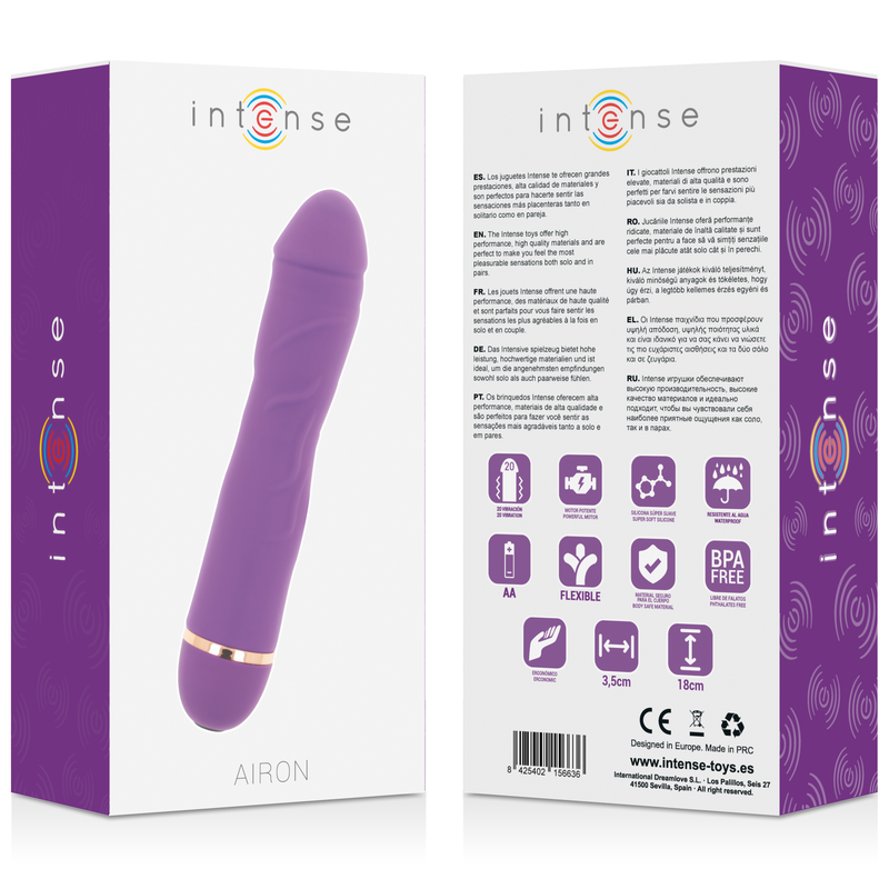 Intense Airon Lilla vibratore 20 modalità silenzioso