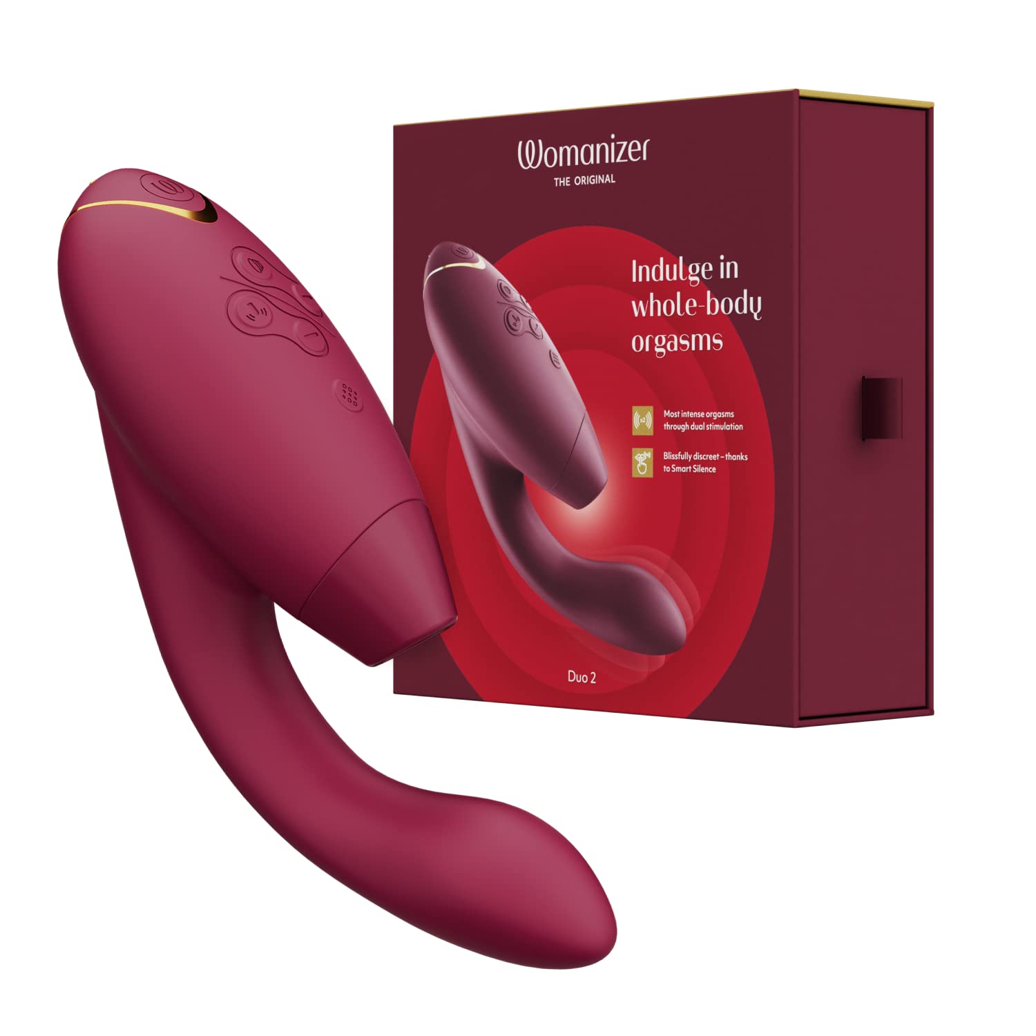 Womanizer Duo 1 rabbit vibratore rossa doppia stimolazione