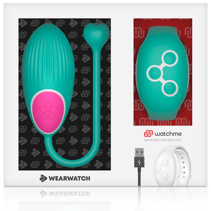 Wearwatch Egg ovetto vibrante acquamarina con orologio