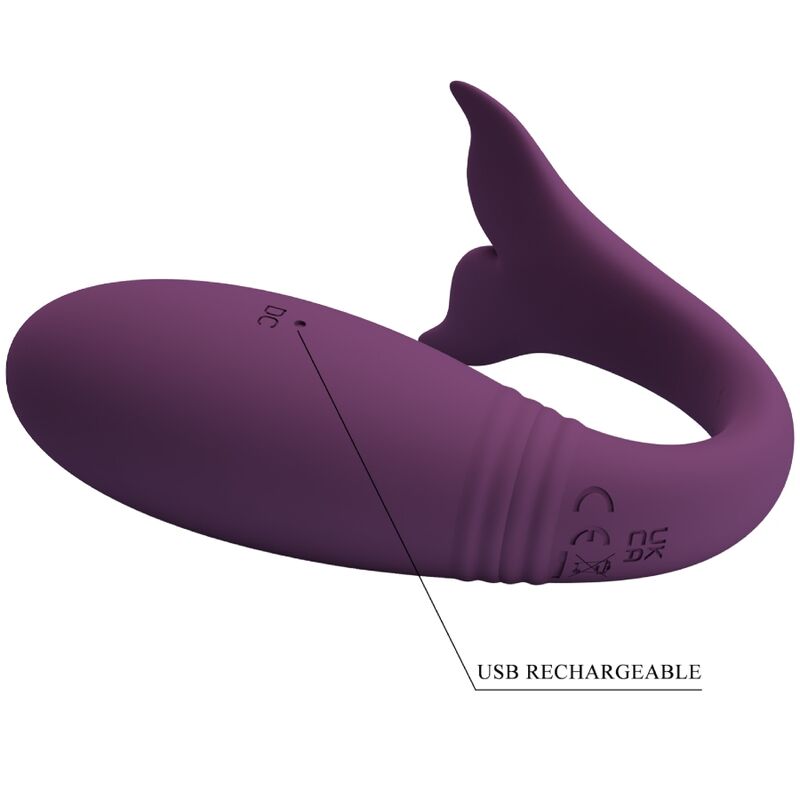 Pretty Love Jayleen vibratore coppia app 12 modalità viola
