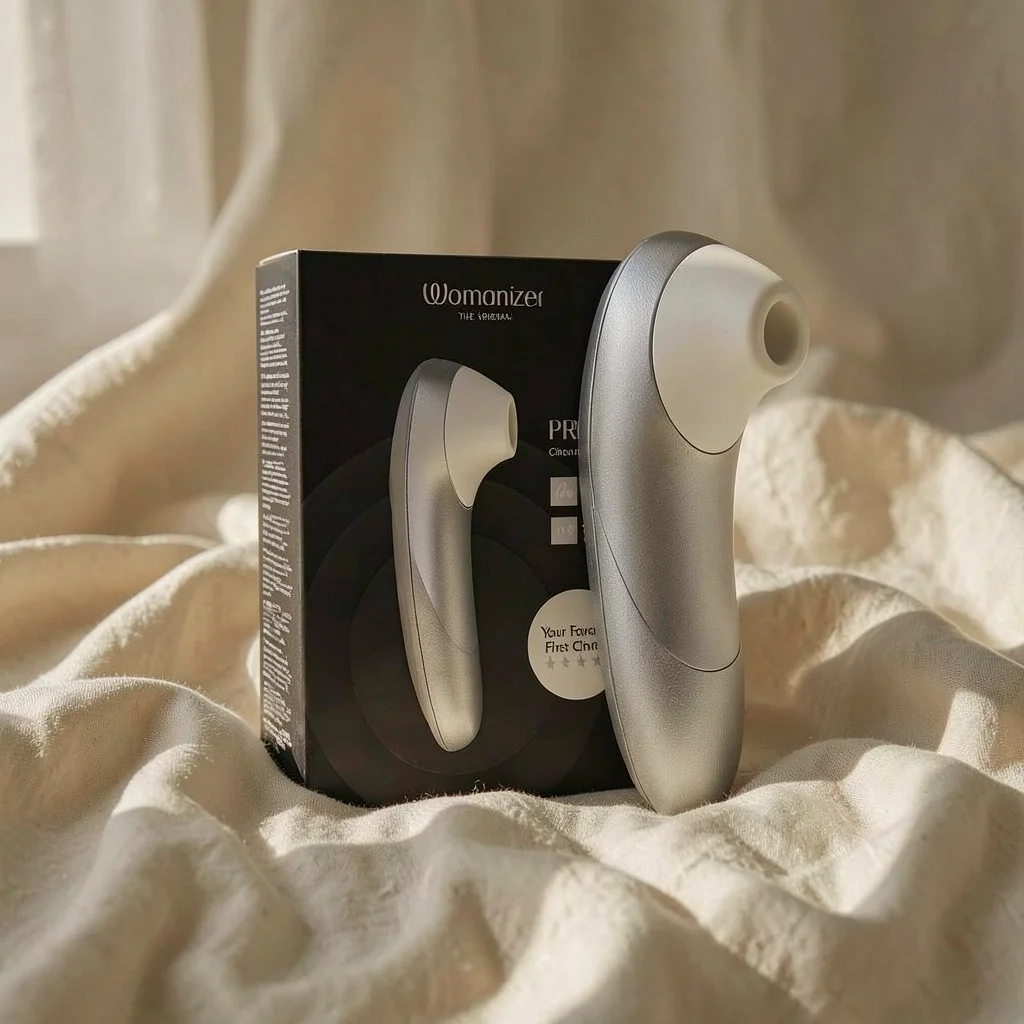 Womanizer Pro stimolatore clitorideo grigio argento 11 intensità