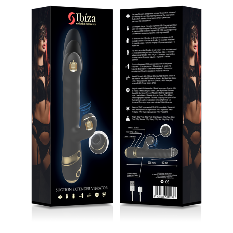 Frutille Ibiza Suction Extender vibratore succhiaclitoride 3 in 1