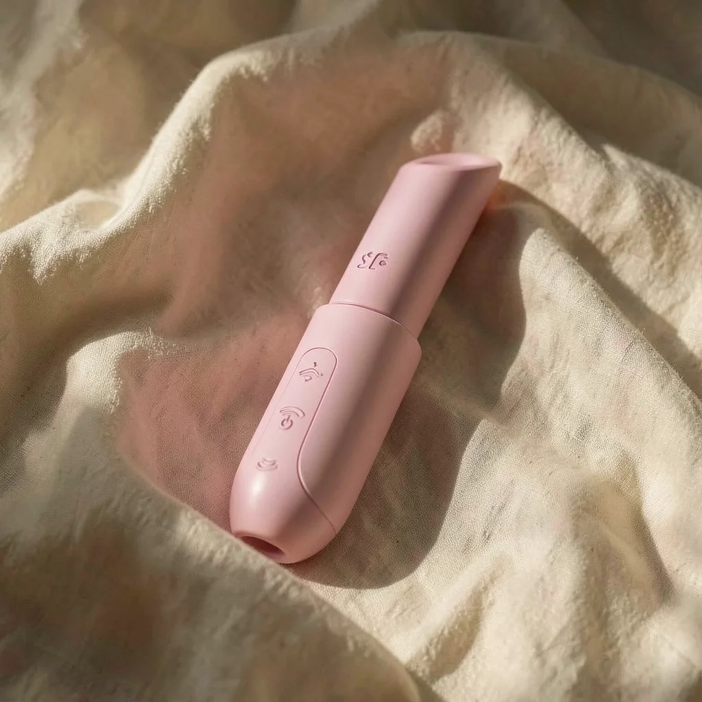 Satisfyer Secret Kiss stimolatore clitoride rosa rossetto