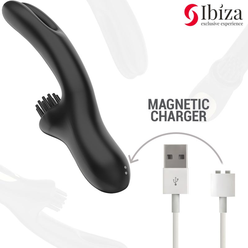 Ibiza Multicell Wave vibratore rabbit nero 3 motori