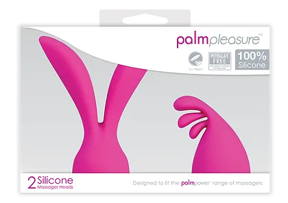 Palm Power Pleasure Heads testine massaggiatore 2 pezzi silicone