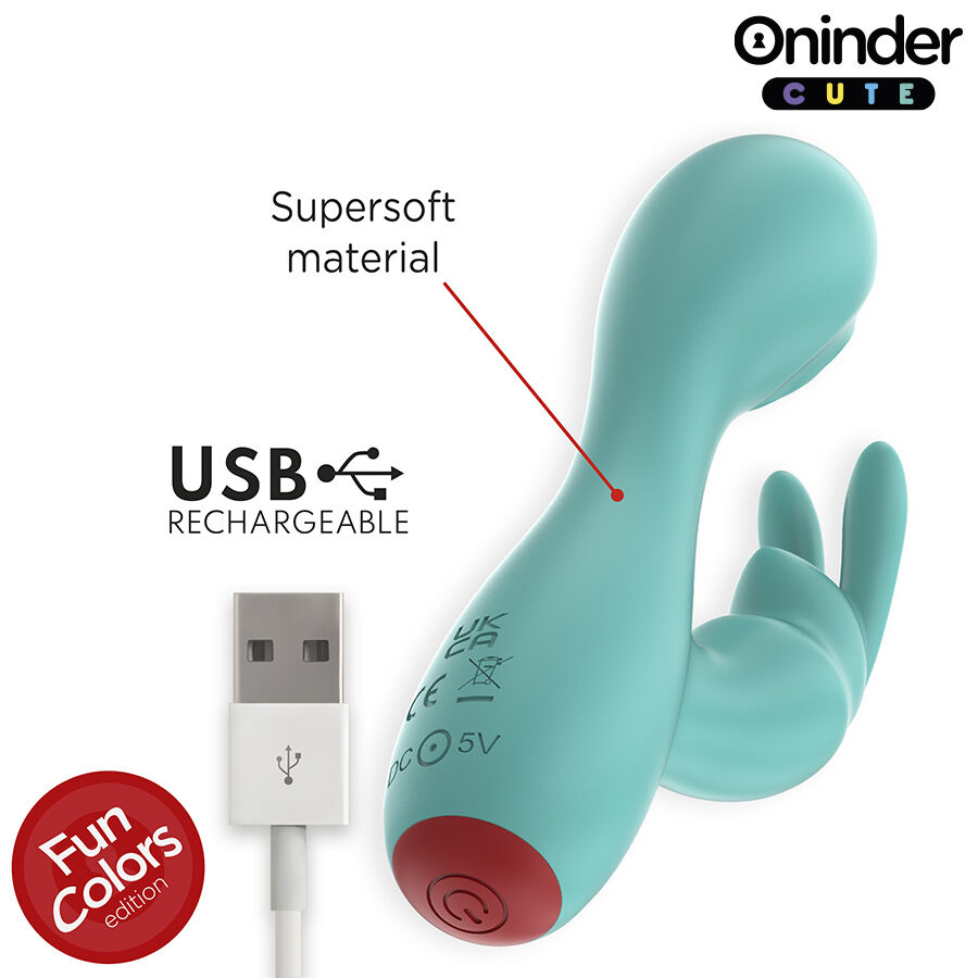 Oninder Cute Love Bunny Tapping vibratore rabbit con app