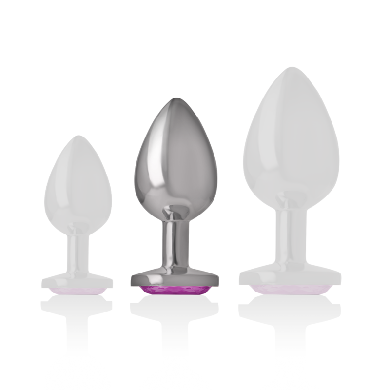 Intense Plug Gioiello Rosa plug anale in metallo M 8 cm