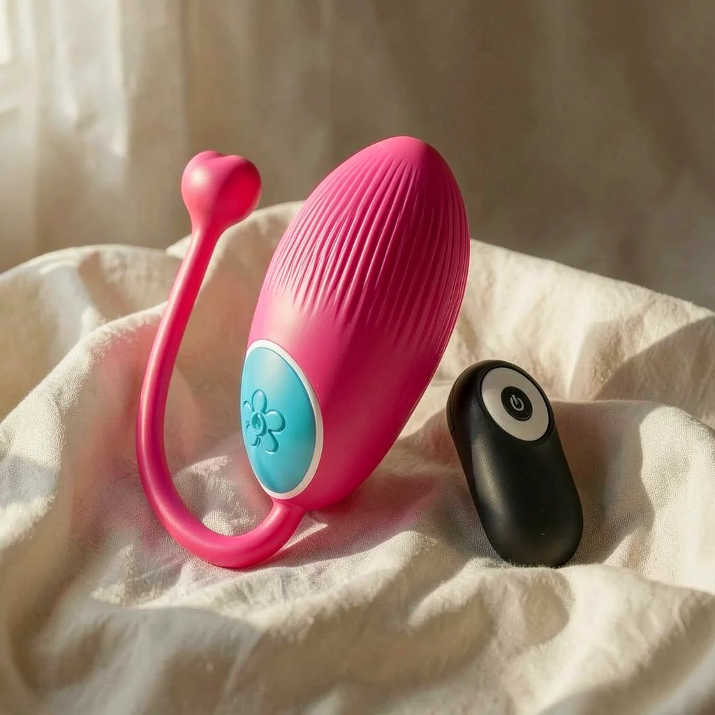 Happy Loky Ocian bullet vibrante telecomando rosa impermeabile