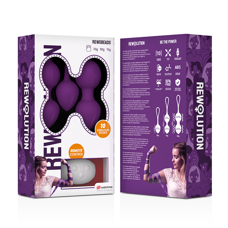 Rewolution Rewobeads palline vaginali set 3 pezzi vibrante