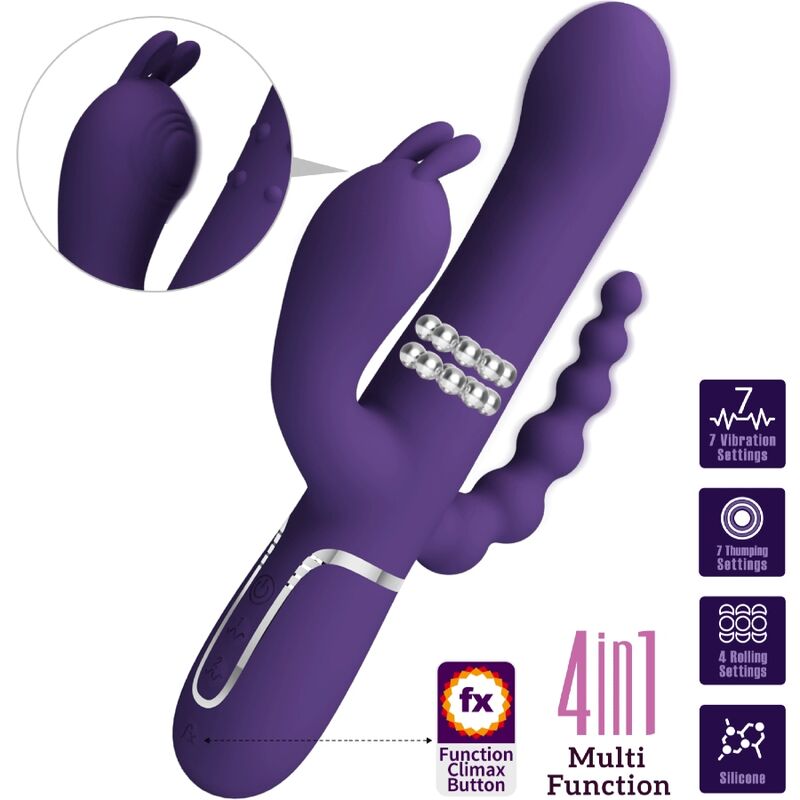 Pretty Love Cammy vibratore rabbit triplo