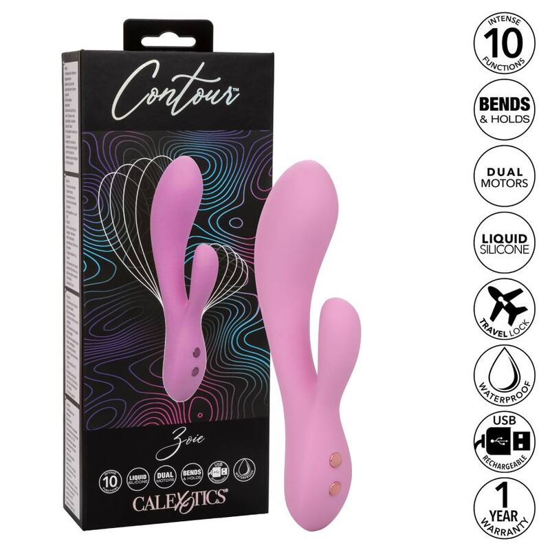 CalExotics Contour Zoie vibratore punto G silicone 10 funzioni