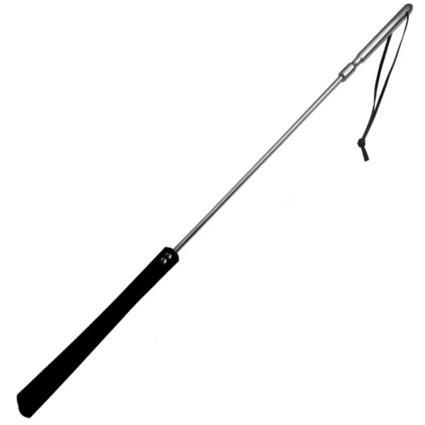 Metal Hard frustino in cuoio e acciaio 70 cm
