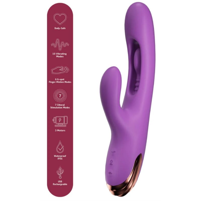 She.E.O Rabbit Finger Motion vibratore viola punto G