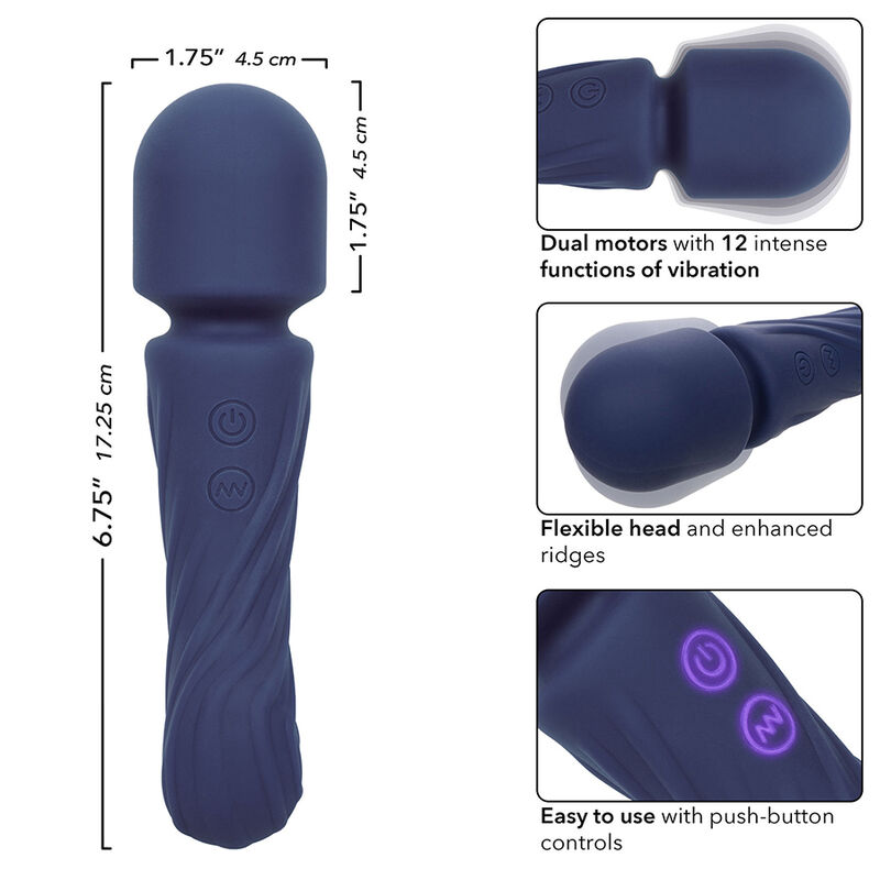 CalExotics Charisma Allure vibratore viola doppio motore