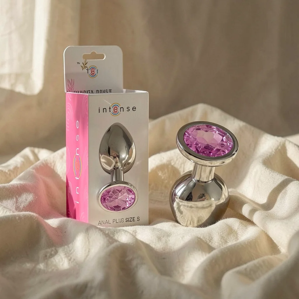 Intense Plug Gioiello plug anale metallo rosa S
