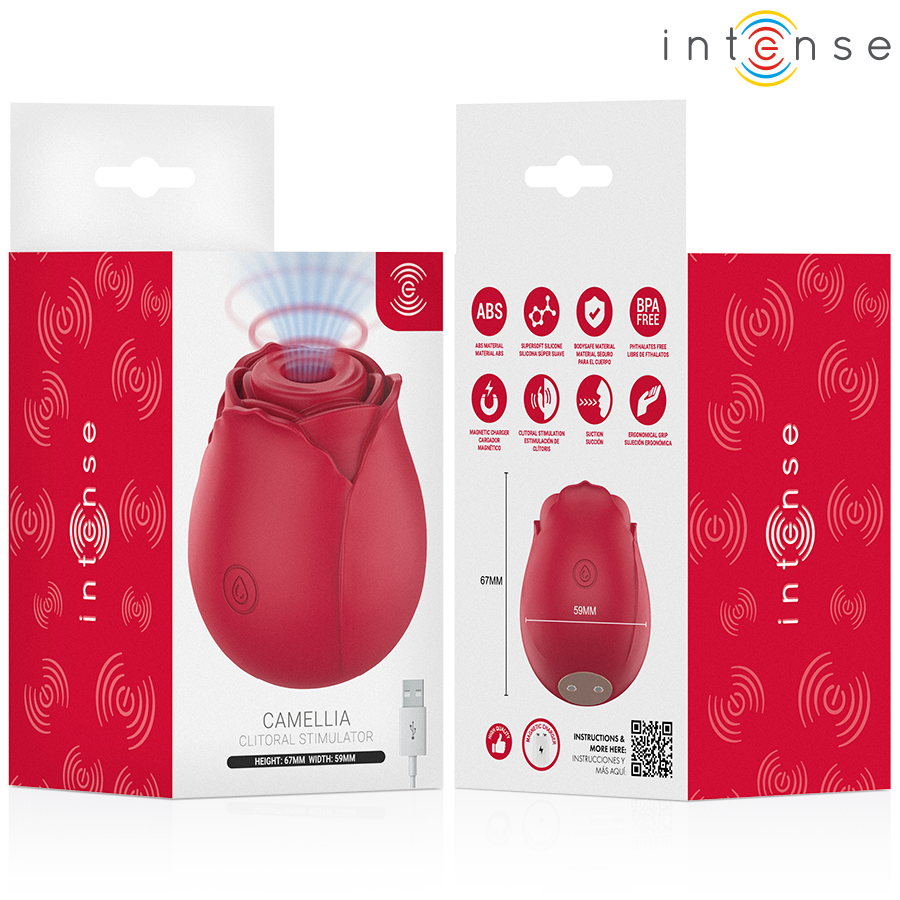 Intense Camellia stimolatore clitoride pressione bordeaux