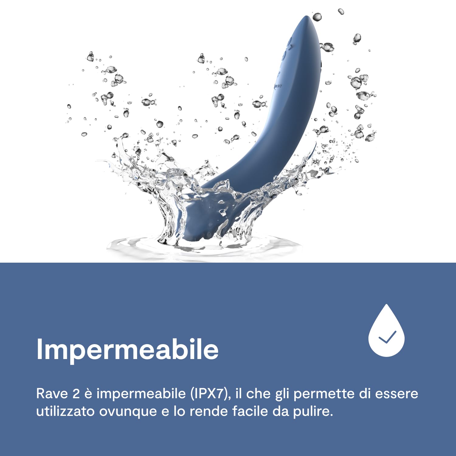 We-Vibe Rave 2 Vibratore Punto G Blu con app
