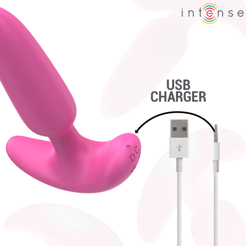 Intense Ross Rosa plug anale vibrante telecomando
