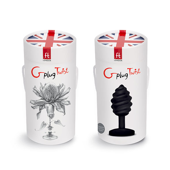 G-Vibe Gplug Twist plug anale vibrante nero costato