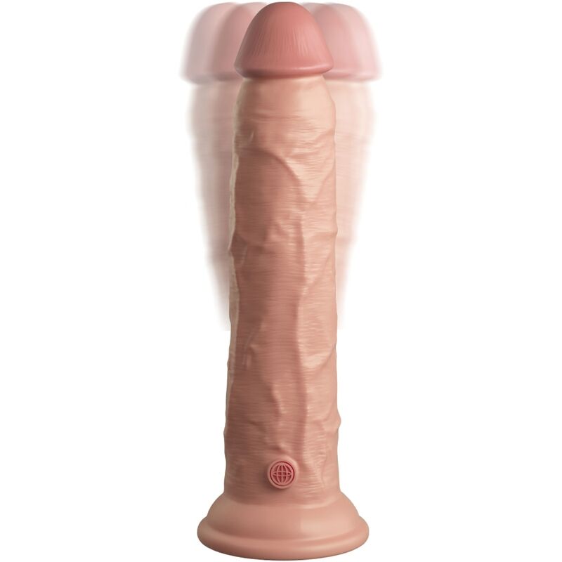 Pipedream King Cock Elite dildo vibrante 23 cm naturale