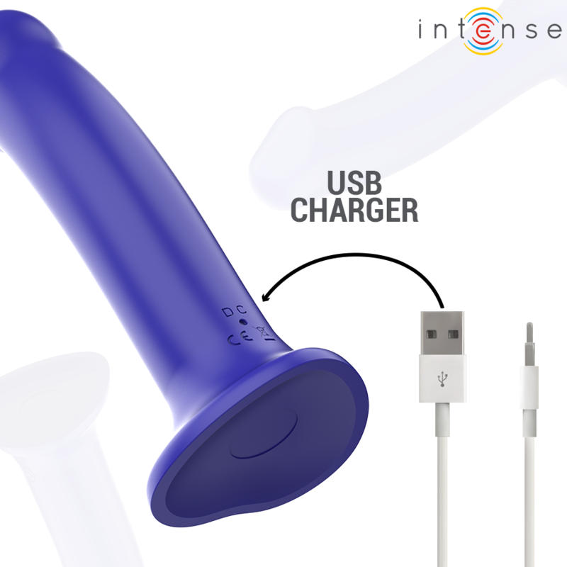 Frutille Victoria Intense vibratore blu scuro 19,5 cm