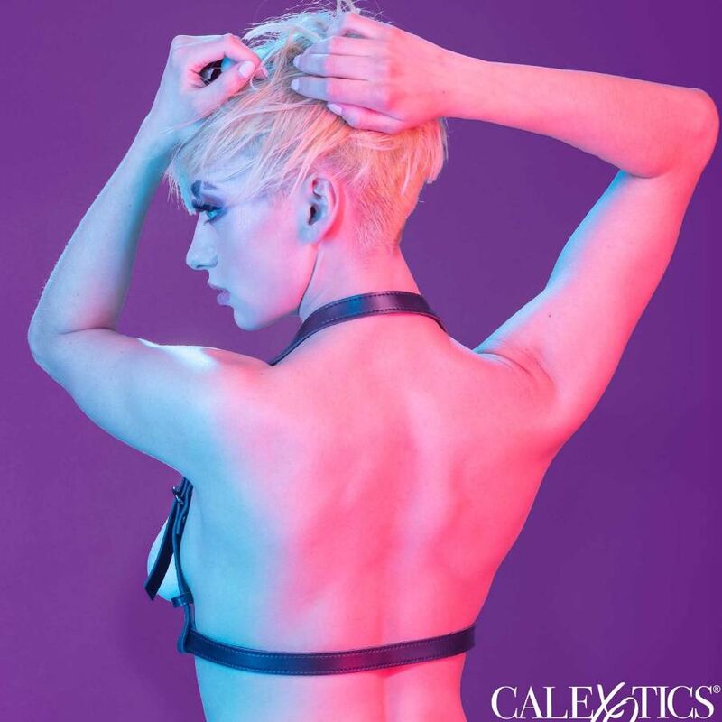 CalExotics Euphoria Halter Harness imbracatura nera regolabile