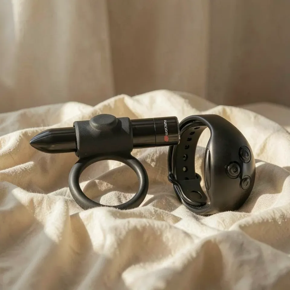 CameronME Black&Silver anello vibrante con orologio