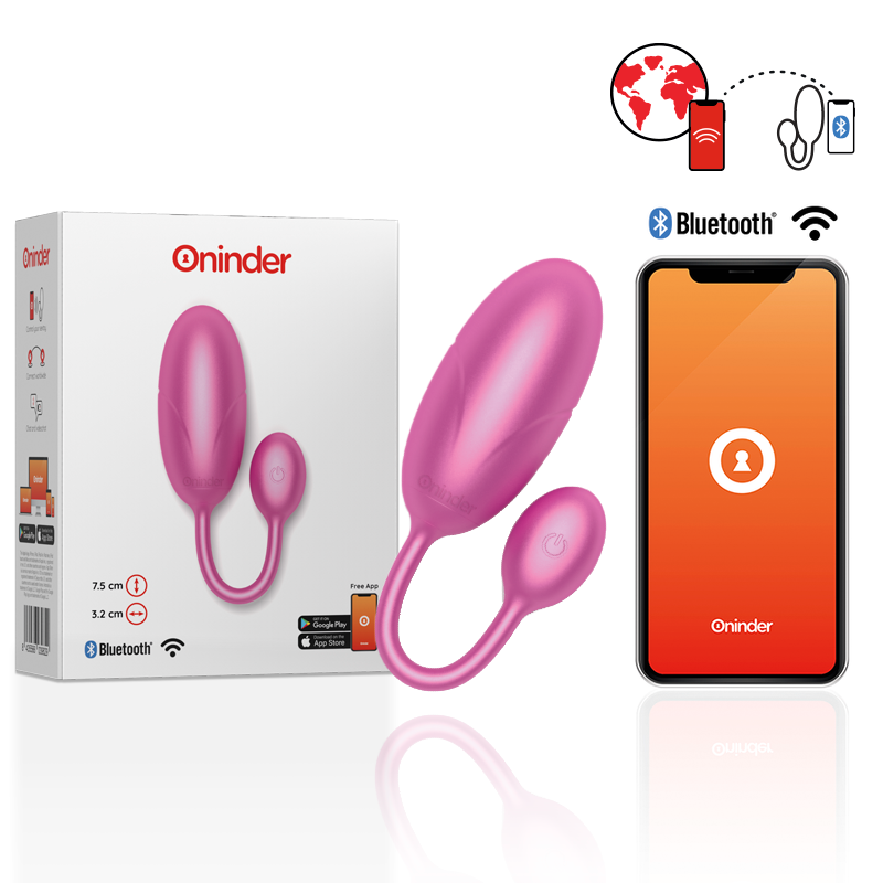Oninder Tokyo ovetto vibrante rosa 7,5 cm con app