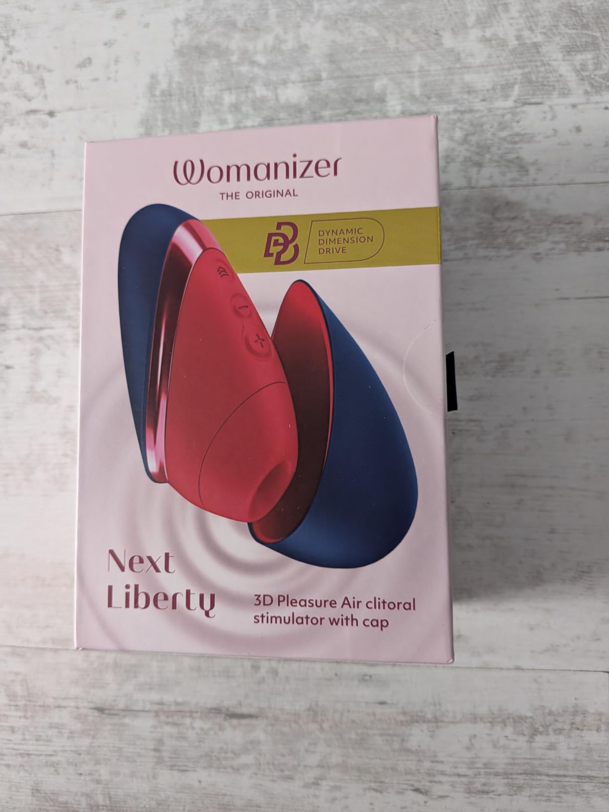 Womanizer Next Liberty stimolatore clitorideo bordeaux 3D