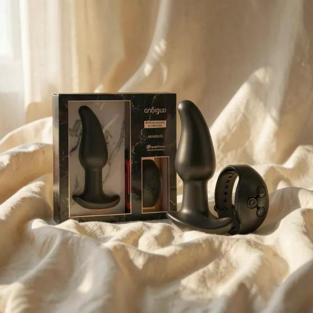 Anbiguo Amadeus plug vibrante perle rotanti 7 vibrazioni