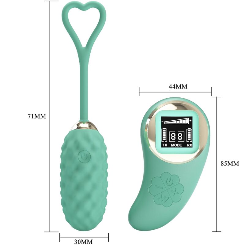 Pretty Love Vivian uovo vibrante verde coppia telecomando