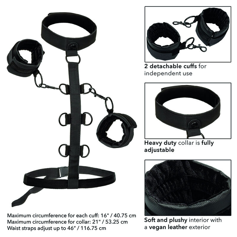 CalExotics Boundless Collar collare bondage ecopelle regolabile