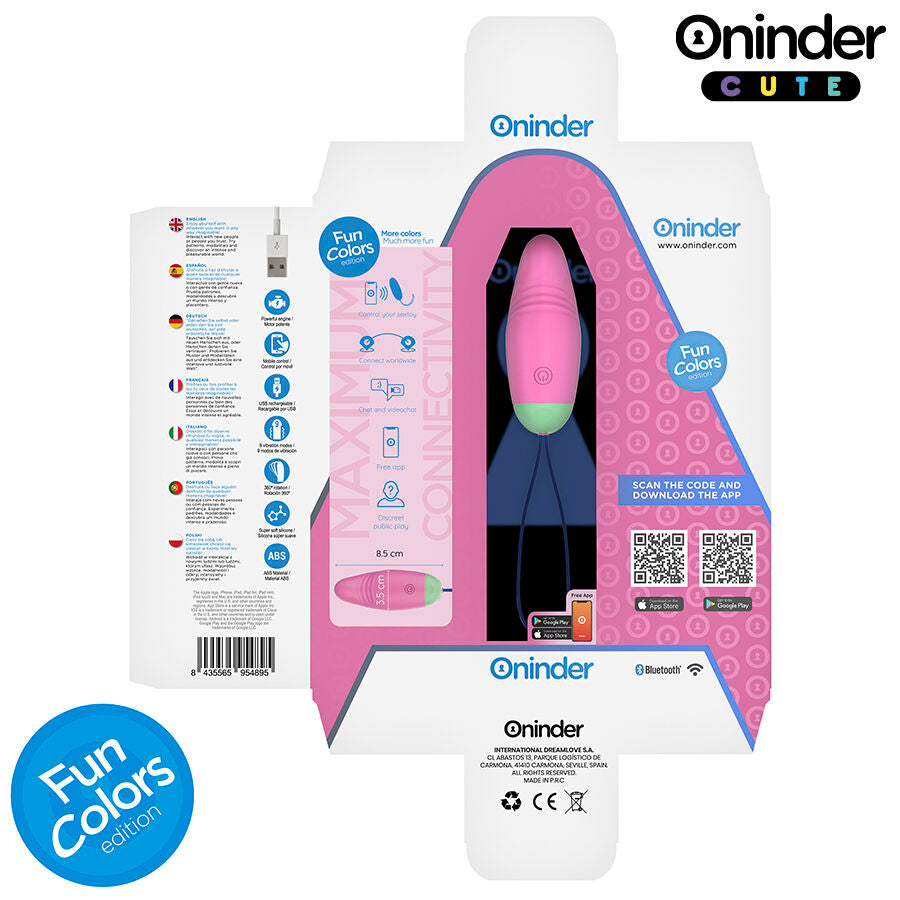 Oninder Cute Egg uovo vibrante con movimento ondulatorio