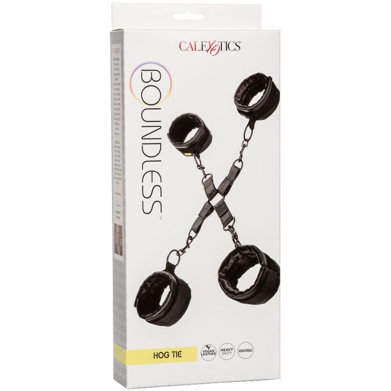 CalExotics Boundless Hog Tie set bondage 4 polsini vegano