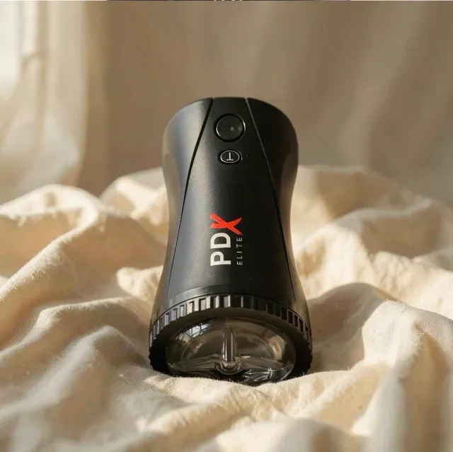 PDX Elite Moto Stroker masturbatore vibrante spinta