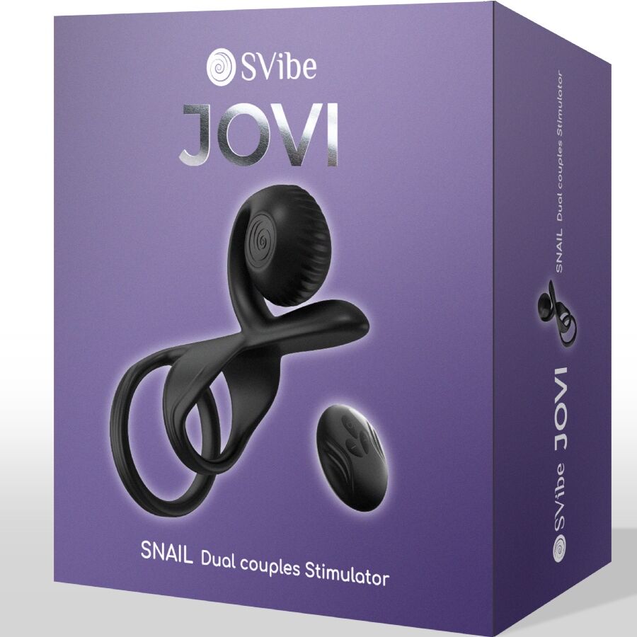 Snail Vibe Jovi Couples Ring anello coppia nero 2 motori