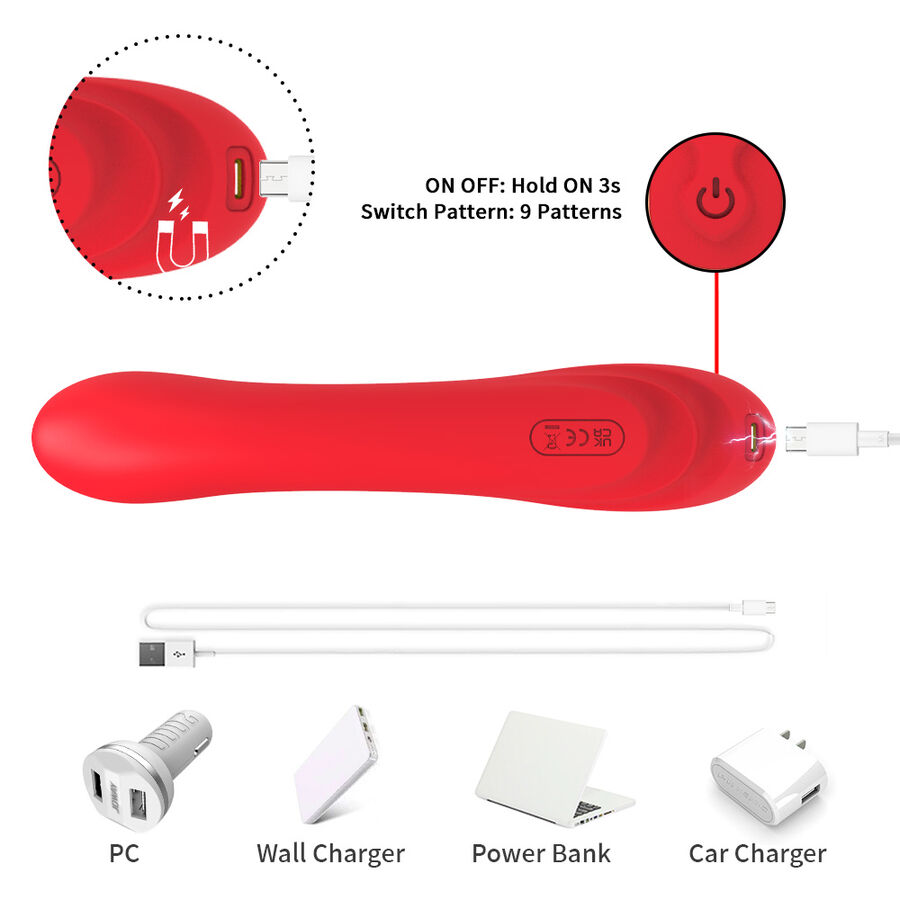 Armony Lingua Oscillante Duo vibratore Rosso punto G