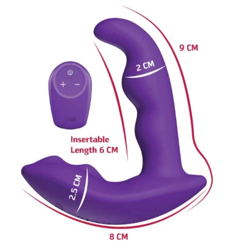 Frutille She.E.O plug anale rotante viola ricaricabile