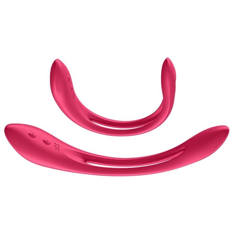 Satisfyer Elastic Joy vibratore rosso flessibile 2 motori