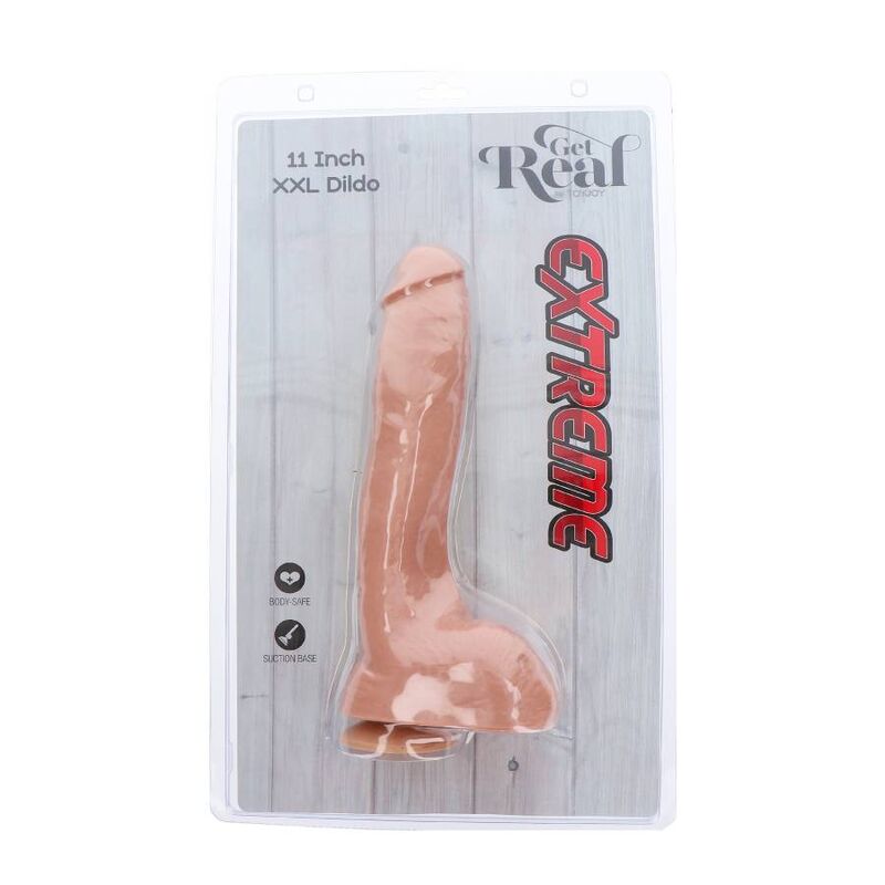 Get Real Extreme XXL dildo 28 cm con ventosa