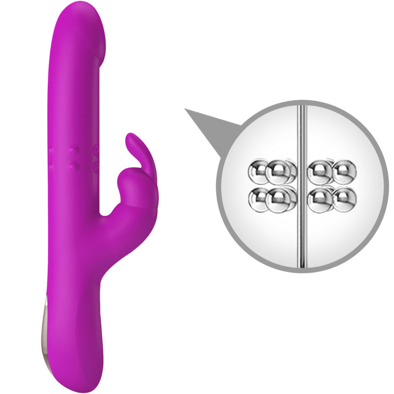 Pretty Love Reese vibratore rotante viola con spinta
